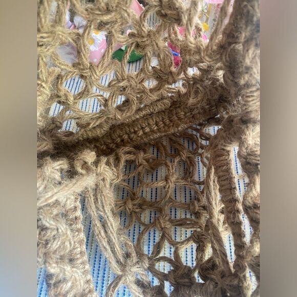 KKIBO Macrame Market Bag Brown - Picture 8 of 14